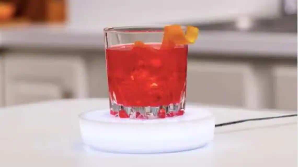 A coaster that stirs up a perfect cocktail