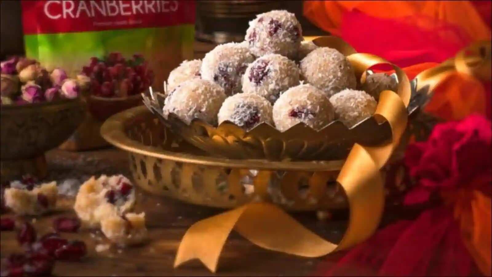 Recipe: Whip up some cranberry coconut laddoos to make guests drool on Holi 2021