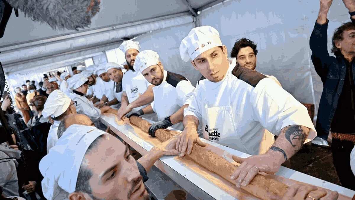 French Bakers Outdo Italian Baking Record With 461-Foot Baguette