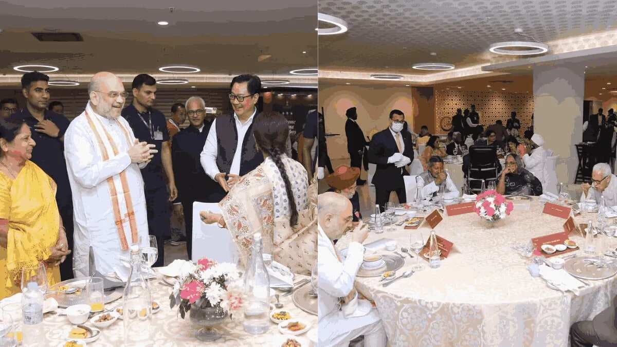 Union Home Minister Amit Shah Hosts Dinner For Padma Awardees