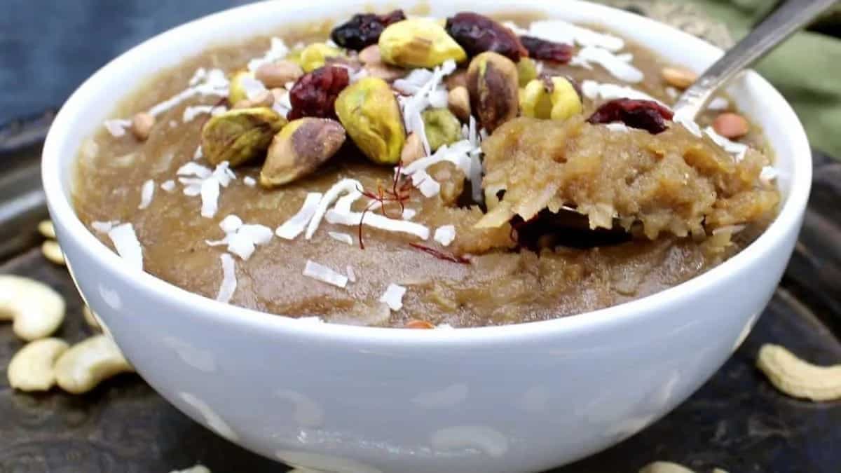 Kaju Soya Milk Halwa
