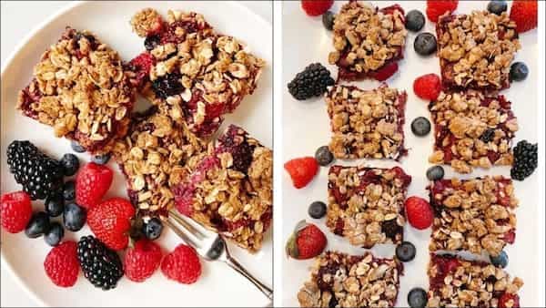 Recipe: Berry Oat Bars make the best healthy snack for warm summer months