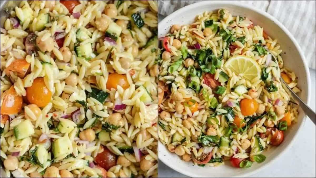 Recipe: Brighten up your mood this Tuesday with this lemon orzo chickpea salad