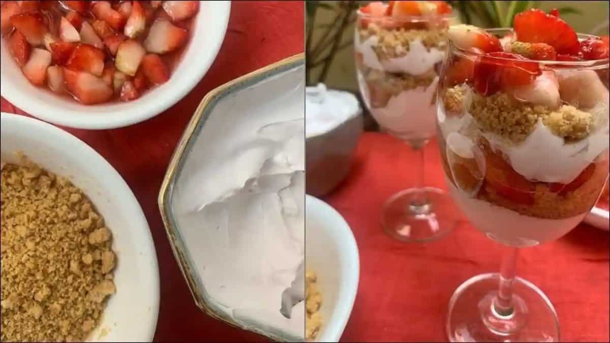 Recipe: Let a glass of Strawberry Parfait paint your Wednesday red with love