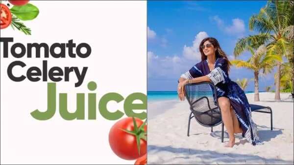 This Sunday give health a chance with Shilpa Shetty’s Tomato Celery Juice recipe