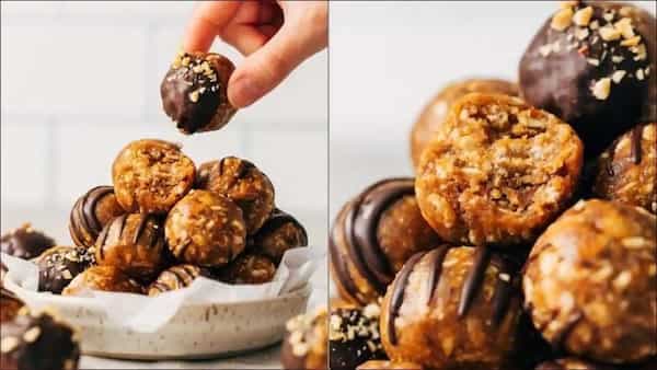 Try this recipe of crunchy peanut butter energy balls for guilt-free sweet treat