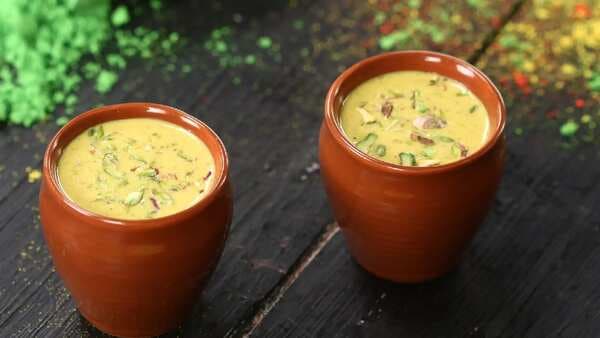 Here’s Sanjeev Kapoor’s recipe of thandai to lift up dipping energy levels on Holi