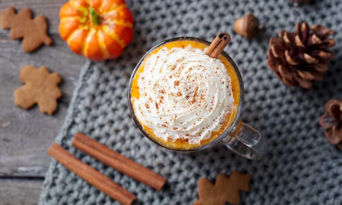 Vegan Spicy Pumpkin Cappuccino is perfect winter coffee recipe to enjoy Sunday