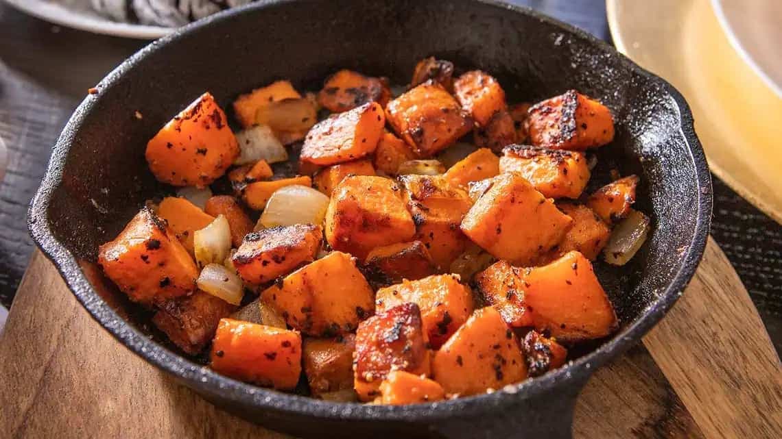 The secret sauce in this baked sweet potato recipe is...wine