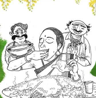 On Vishu, Bengaluru Artist Plates An Endearing Story Of Lady P’s Love For Rice