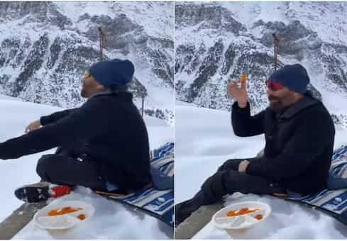 Sunny Deol’s ‘Jalebi Meditation’ In The Middle Of Snow Looks Fascinating