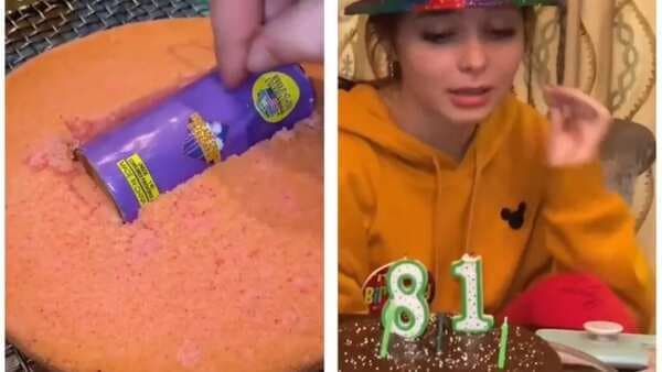 Viral: Brother Hides Firecracker In Sister’s Birthday Cake; The Internet Is Unhappy