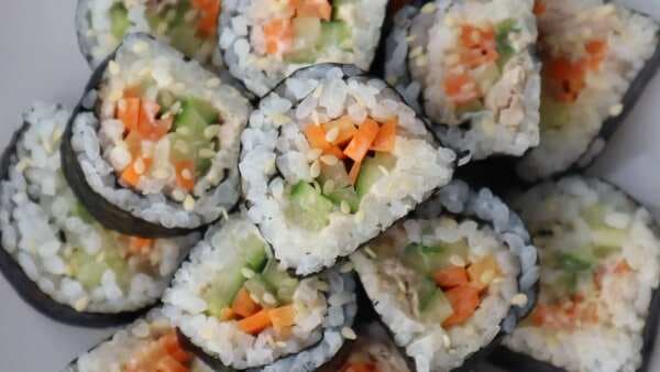 Cucumber Sushi Roll: Filled With Fresh Veggies
