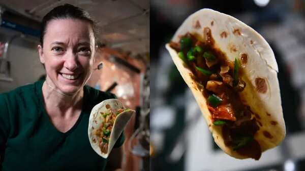NASA Astronauts Make Tacos With Space-Grown Chillies