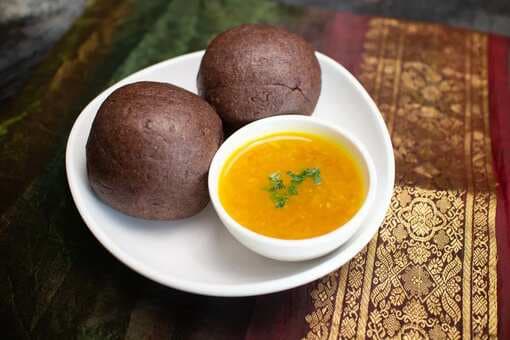 Ragi Mudde With Upsaaru: Millet Balls Paired With Lentil Soup