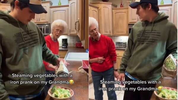 Viral: Man Uses Iron To Steam Broccoli In The Kitchen; Grandmother Is Stunned 
