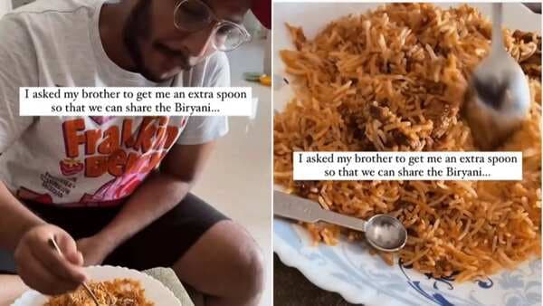 Viral Video Showing How Siblings Share Biryani Has Netizens In Splits 