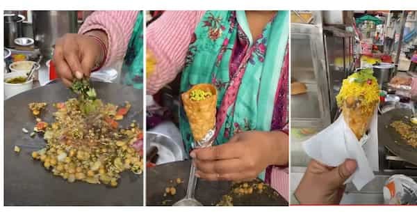 This Viral Protein Cone Chaat Comes With Goodness Of Chana, Paneer, Sprouts And More