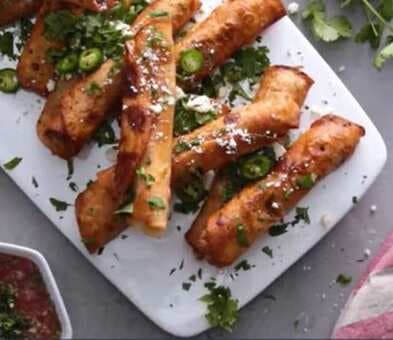 Up For Some Mexican Treat? Try The Chorizo Breakfast Taquitos