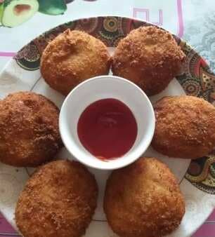 Egg and potato cutlet