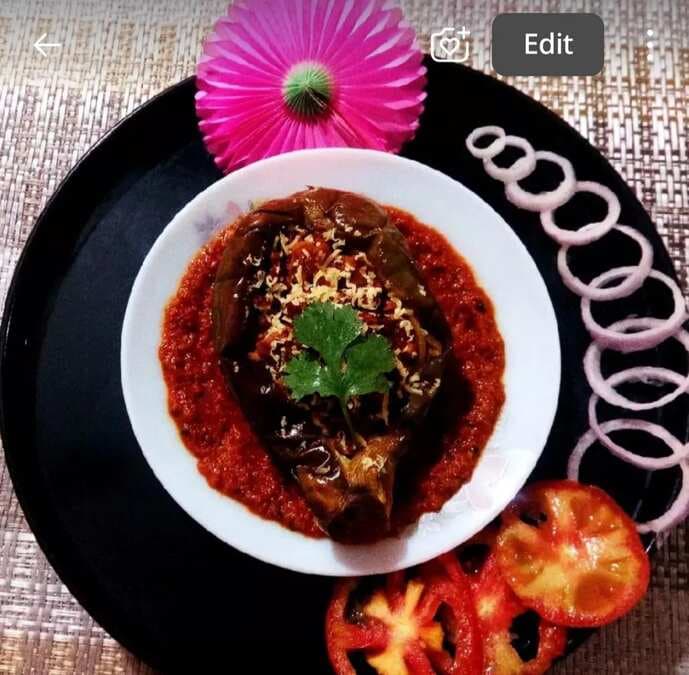 Tandoori-Soyabean Stuffed Eggplant Recipe(Restaurant  Style)