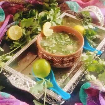 Lemon coriander clear 🍲 soup