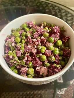 Green peas and beetroot salad