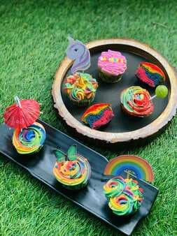 Rainbow Unicorn Cupcakes 🌈🦄🧁