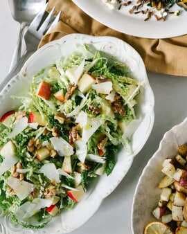 Cabbage Salad With Apples & Walnuts