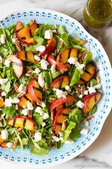 Grilled Peaches And Watercress Salad