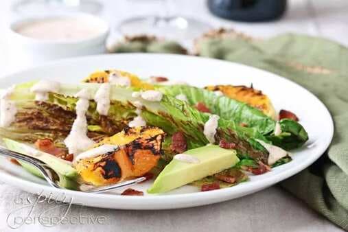 Grilled Romaine Salad With Buttermilk Dressing