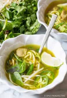 Vietnamese Chicken Pho With Zoodles