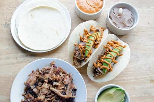 Pulled Pork Tacos with Chipotle Crema