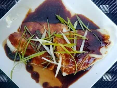 Chinese Style White Fish With Sauce