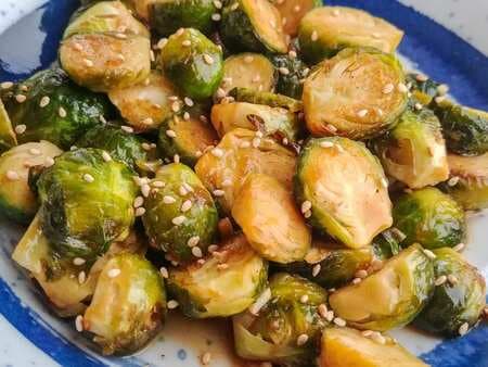 Korean BBQ Flavored Brussels Sprouts