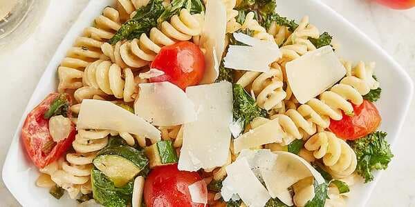 Creamy Summer Pasta Salad With Belgioioso Shaved Parmesan