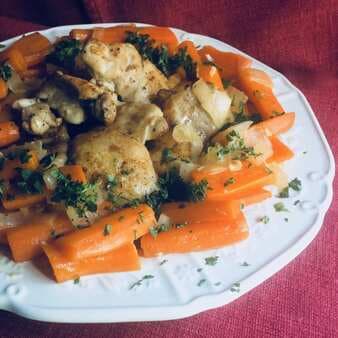 Easy One-Skillet Chicken Thighs With Carrots