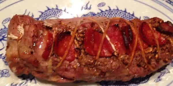 Mushroom And Chorizo-Stuffed Pork Tenderloin