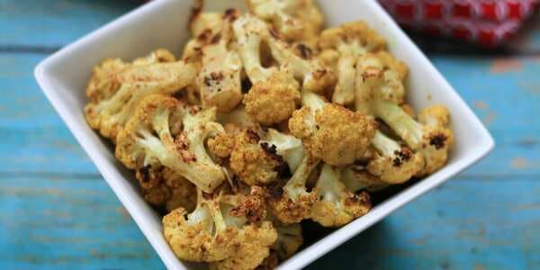 Vegan Roasted Curry Cauliflower