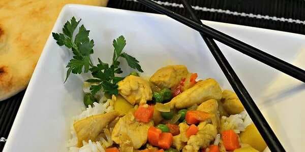 Yellow Curry Chicken With Jasmine Rice