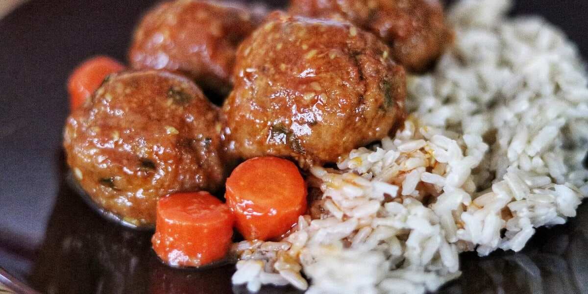 Asian Sesame Sweet-And-Sour Turkey Meatballs