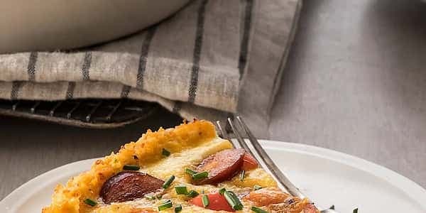 Cauliflower-Crusted Quiche With Hillshire Farm® Smoked Sausage
