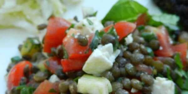 French Lentil Salad With Goat Cheese