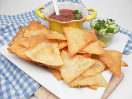 Homemade Deep-Fried Tortilla Chips