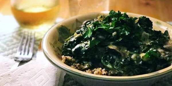 Kale And Mushroom Stroganoff With Quinoa