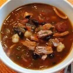 Mexican Shredded Chicken Soup