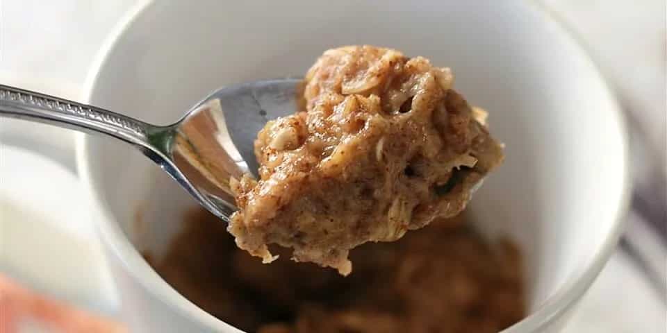 Microwaved Oatmeal Cookie Breakfast Cup
