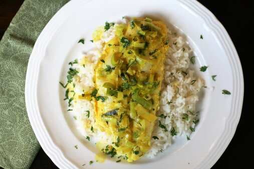Poached Flounder With North African Spices