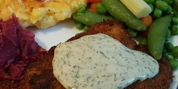 Pork Schnitzel With Dipping Sauce