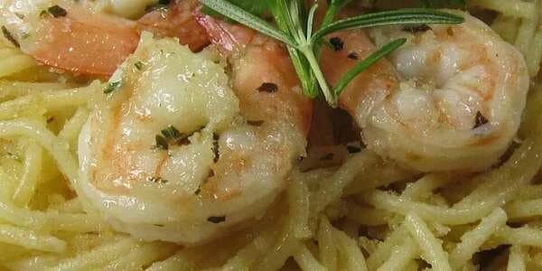 Shrimp Spaghetti With Crumbs